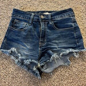 KanCan Blue Distressed Jean Shorts
